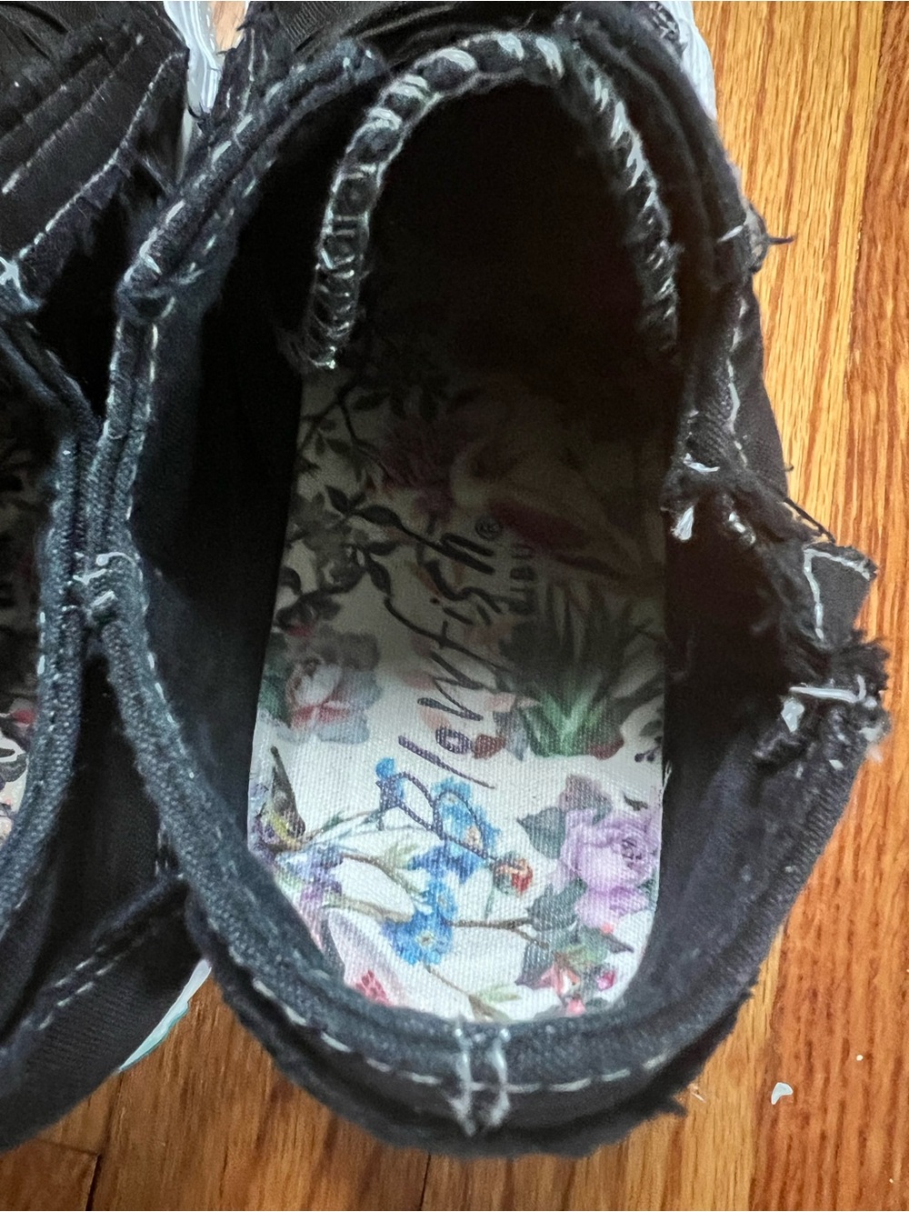 Blowfish Mamba Black Zip-Closure Canvas Sneakers- 7.5 - Picture 5 of 8